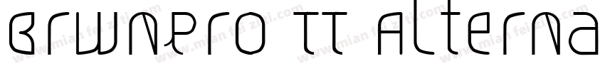 Brwnpro TT Alternate字体转换